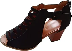 Eduavar Wedge Sandals for Women, Sandals Women Dressy Summer Beach Sandals Lace Trim Ring Toe Floral Flat Sandals
