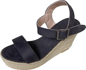 Eduavar Wedge Sandals for Women, Sandals Women Retro Roman Sandals Summer Breathable Sandals Outdoor Flip Flops