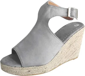 Eduavar Wedge Sandals for Women, Sandals Women Retro Roman Sandals Summer Breathable Sandals Outdoor Flip Flops
