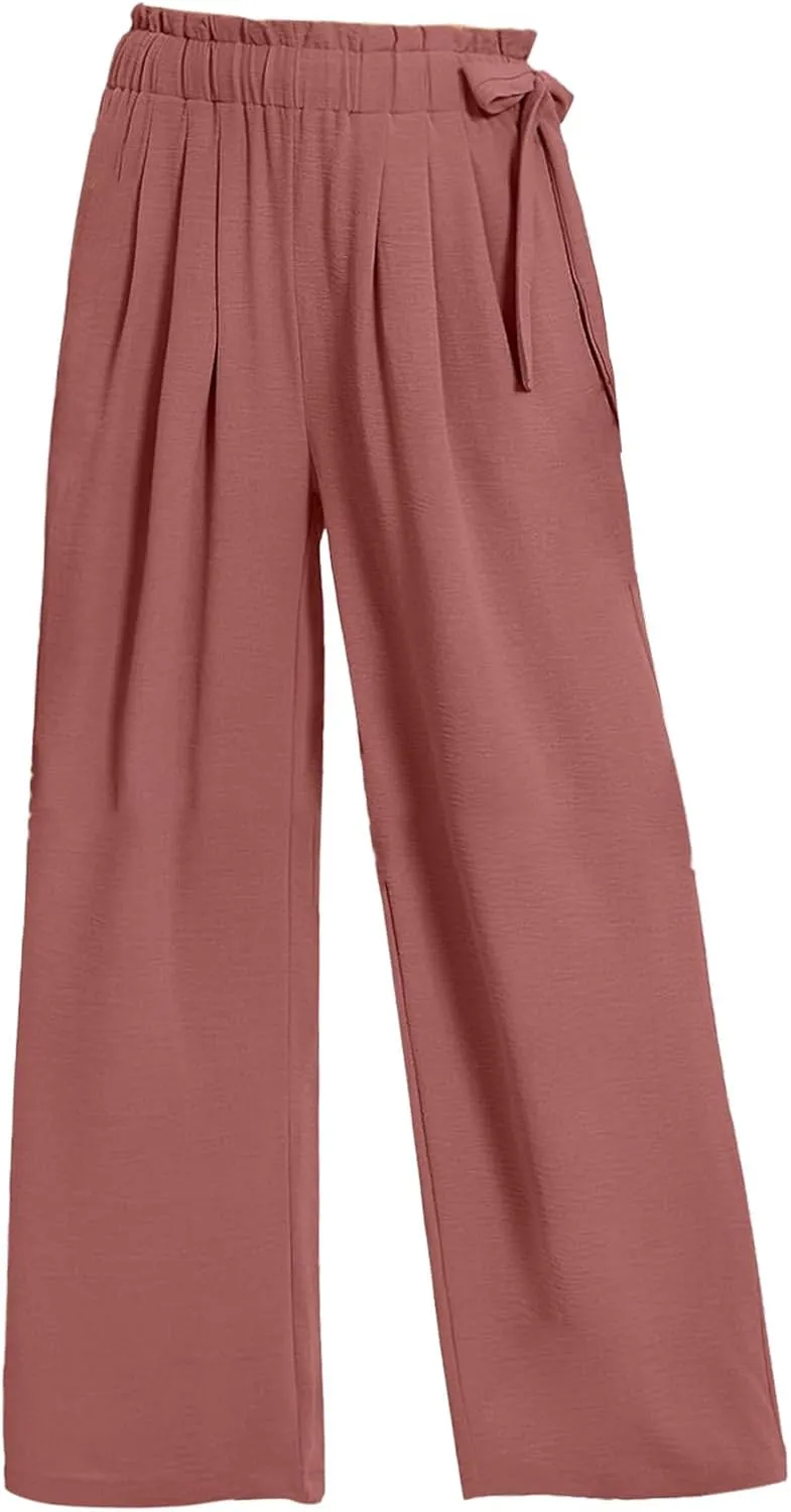 Elastic Waist Pants for Women Cotton Pants and Linen Explosion Loose Trousers Female Linen Pants for Women Petite Short