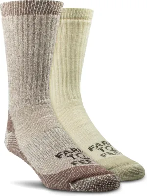 Farm to Feet Unisex Boulder Medium Weight Merino Wool Hiking Crew Socks