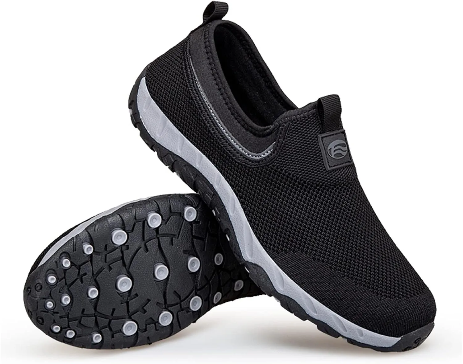 Fashion Sneakers Shoes Couples' Men's New Spring Flying Knit Slip On Casual Sports Shoes for Middle and Elderly