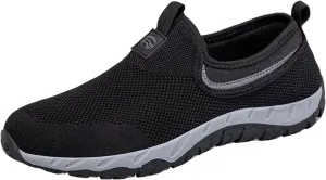 Fashion Sneakers Shoes Couples' Men's New Spring Flying Knit Slip On Casual Sports Shoes for Middle and Elderly