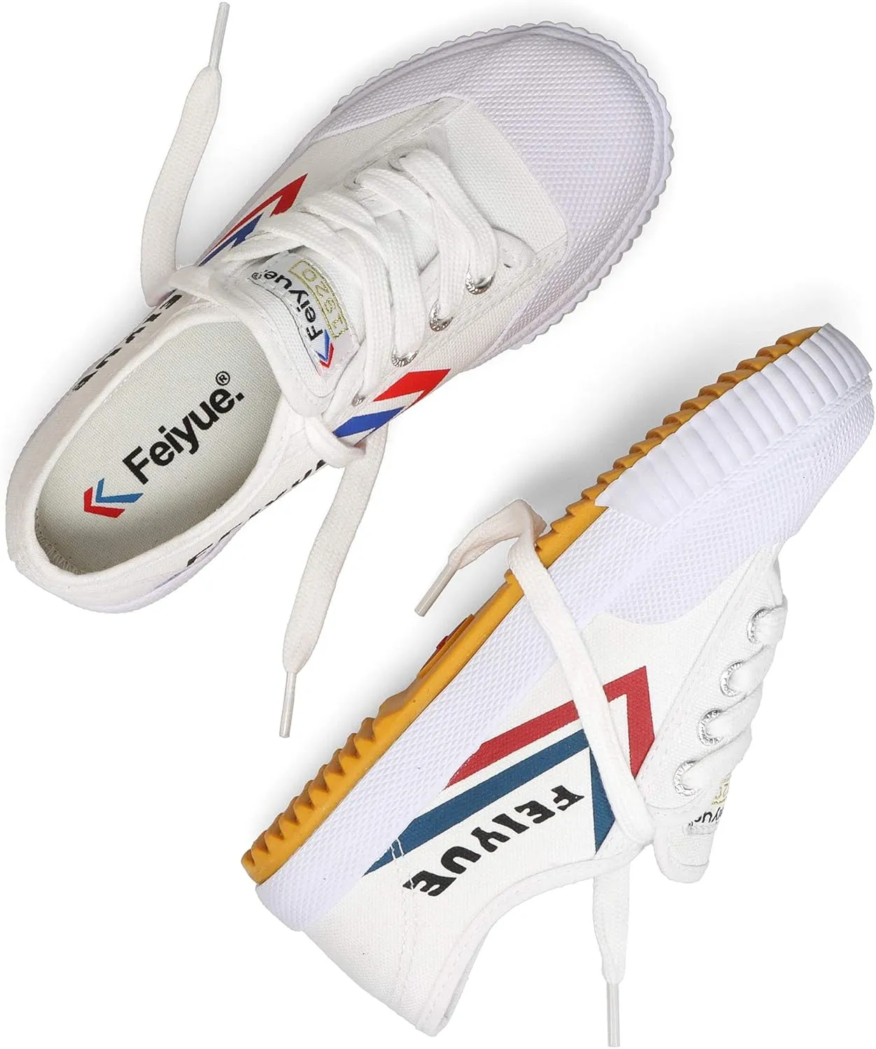 FEIYUE Fe Lo 1920 Kids Cotton Lace Shoes, Unisex Low Top Childrens Sneakers for Martial Arts, Parkour, and Great for Every Day Casual Wear