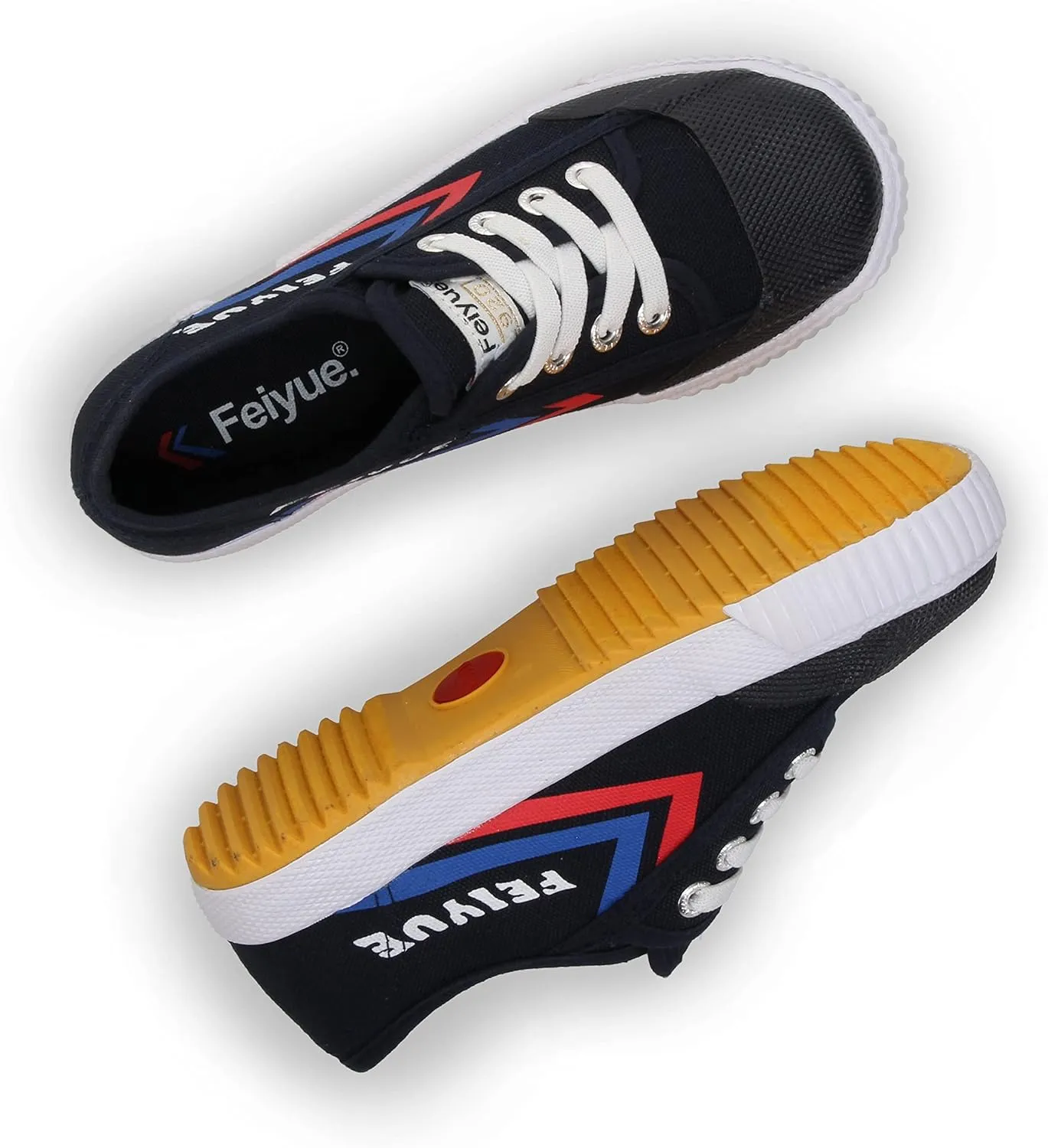 FEIYUE Fe Lo 1920 Kids No-Tie Elastic Lace Shoes, Unisex Low Top Childrens Sneakers for Martial Arts, Parkour, and Great for Every Day Casual Wear