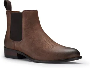 Ferro Aldo Alejandro MFA606326 Mens Memory Foam Casual High Western Buckle Strap Ankle Dress Boots