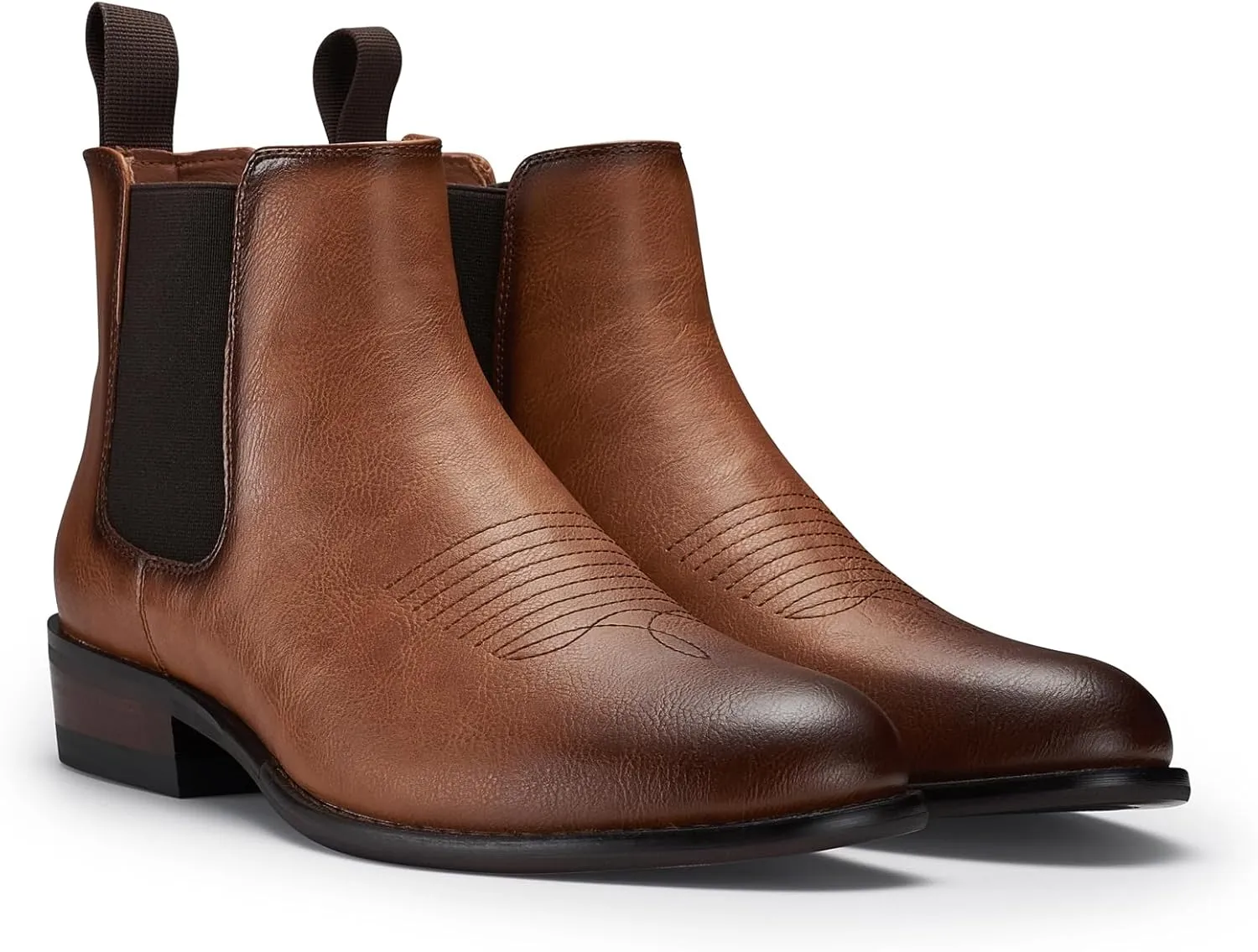 Ferro Aldo Alejandro MFA606326 Mens Memory Foam Casual High Western Buckle Strap Ankle Dress Boots