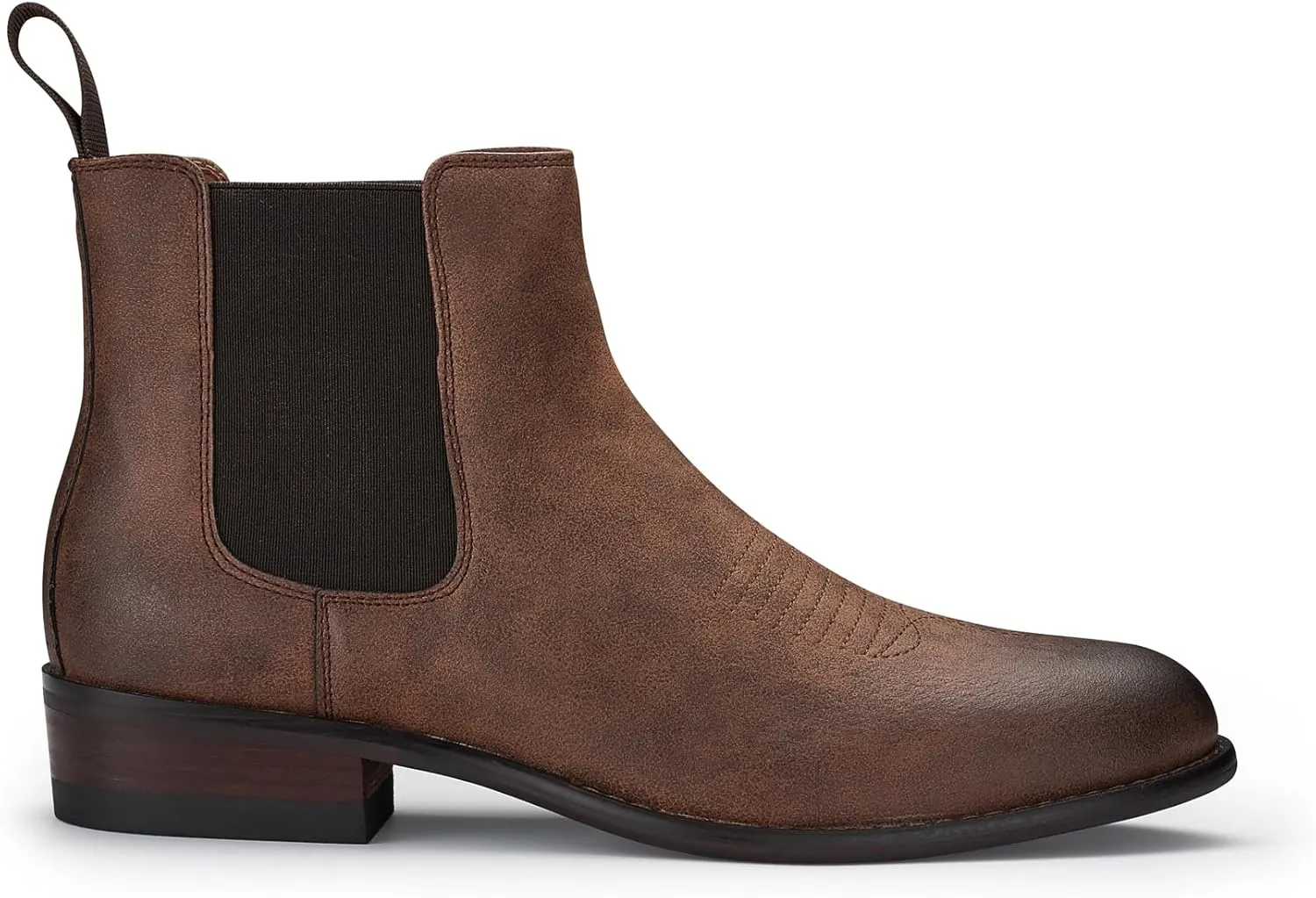 Ferro Aldo Alejandro MFA606326 Mens Memory Foam Casual High Western Buckle Strap Ankle Dress Boots