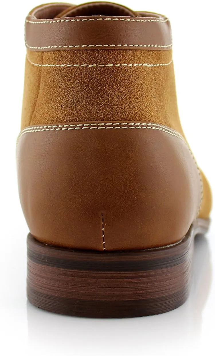 Ferro Aldo Raymond MFA806031 Mens Casual Brogue Mid-Top Lace-Up Uniform Dress Boots