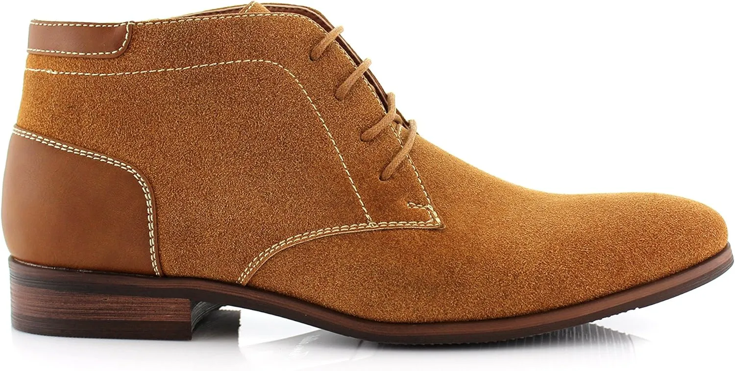Ferro Aldo Raymond MFA806031 Mens Casual Brogue Mid-Top Lace-Up Uniform Dress Boots