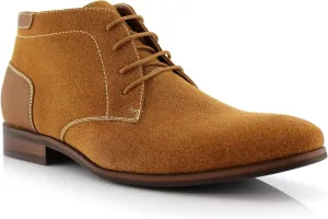 Ferro Aldo Raymond MFA806031 Mens Casual Brogue Mid-Top Lace-Up Uniform Dress Boots