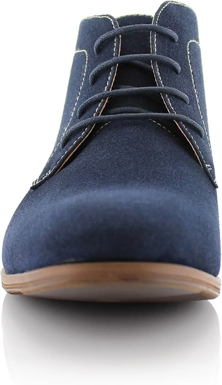 Ferro Aldo Raymond MFA806031 Mens Casual Brogue Mid-Top Lace-Up Uniform Dress Boots