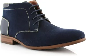 Ferro Aldo Raymond MFA806031 Mens Casual Brogue Mid-Top Lace-Up Uniform Dress Boots