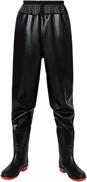 Fishing Waders for Men Women, Breathable Waist Wader Pants Fishing Waders with Boots, Waterproof Bootfoot Waders