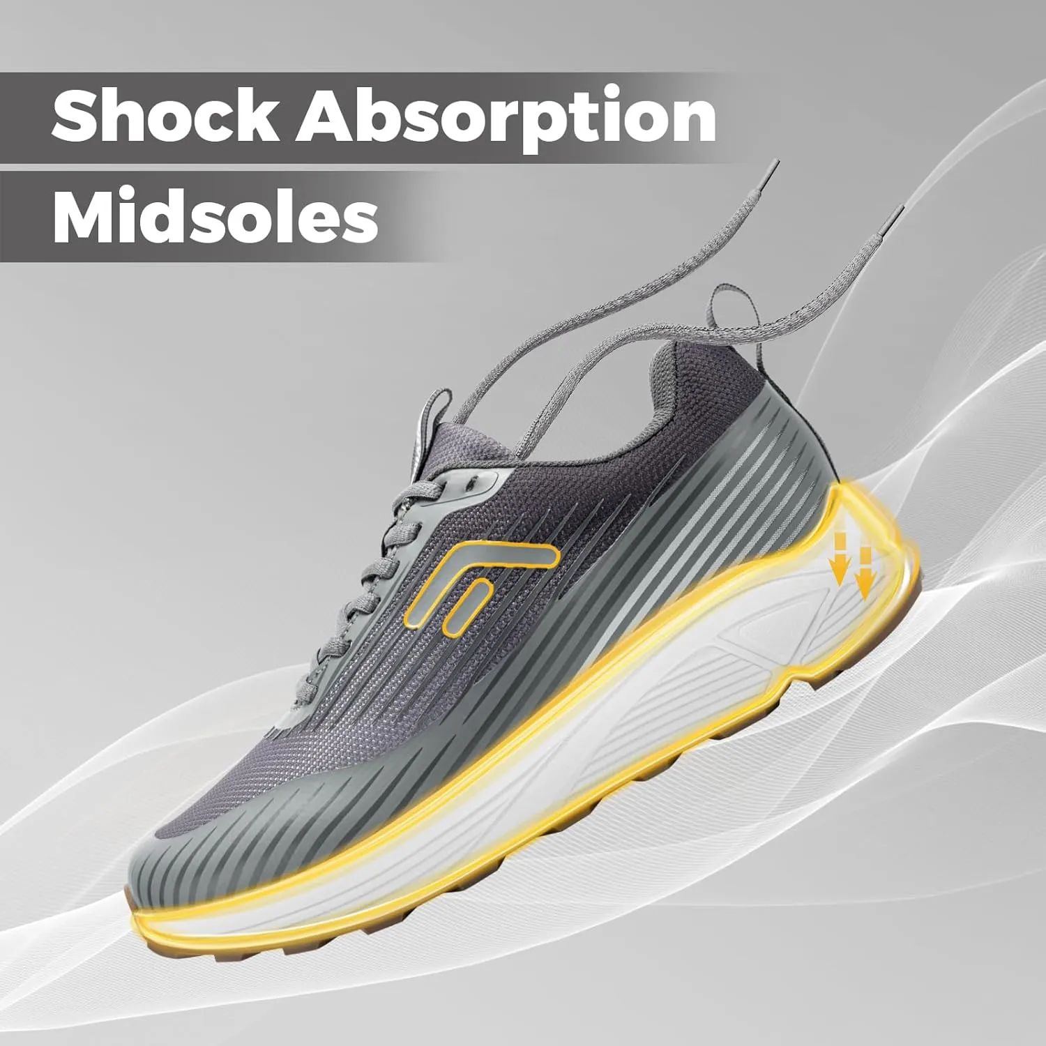FitVille Extra Wide Walking Shoes for Men Orthopedic Trail Running Shoes Sneakers for Plantar Fasciitis Foot Pain Relief