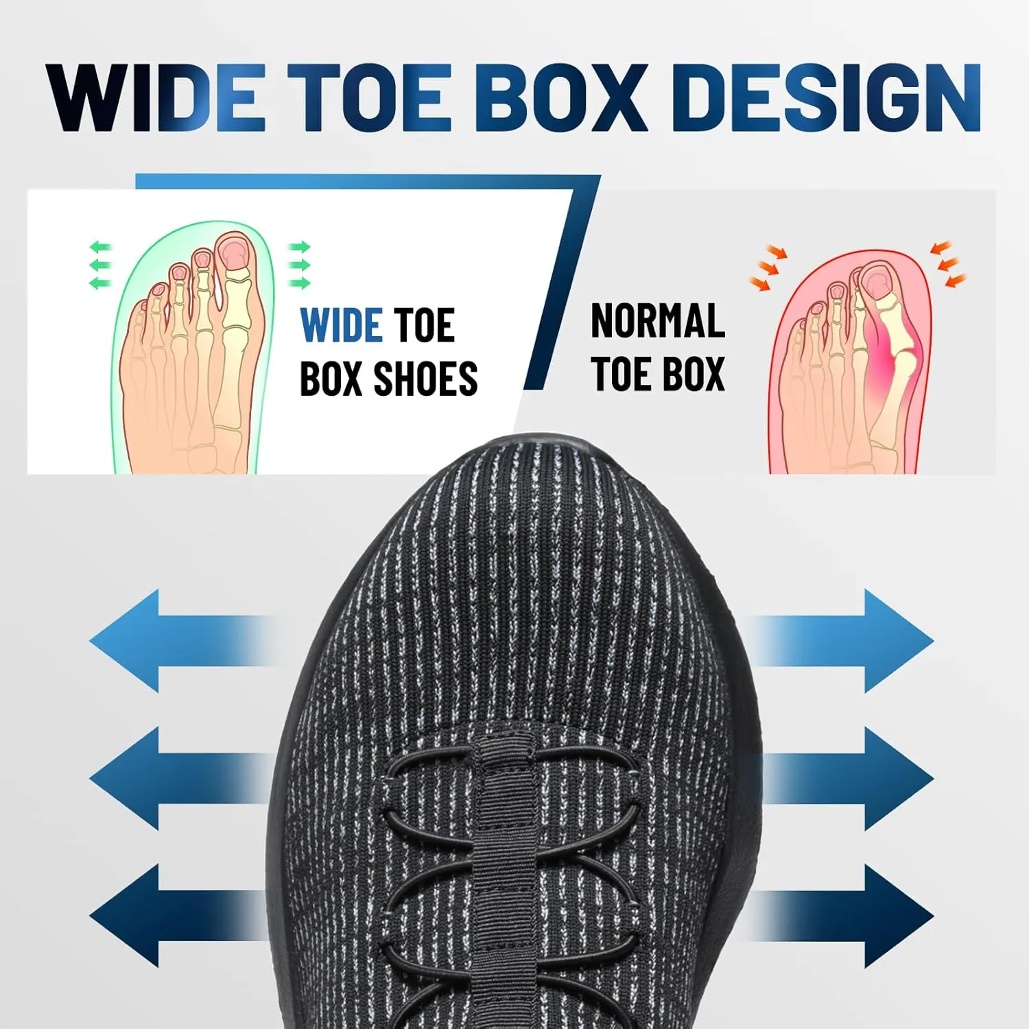 Furuian Slip on Steel Toe Sneakers for Men Women Wide Comfortable Lightweight Work Shoes Indestructible Steel Toe Safety Shoes for Men