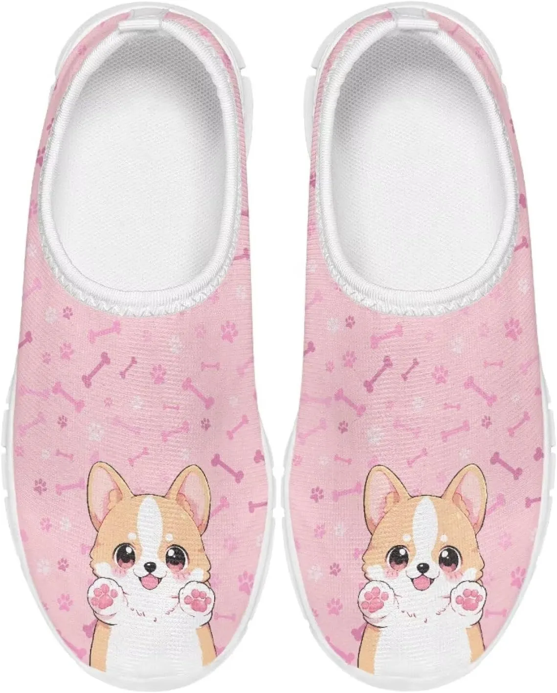 Girls Athletic Shoes Cute Kids Gym Running Slip On Shoes for Girls