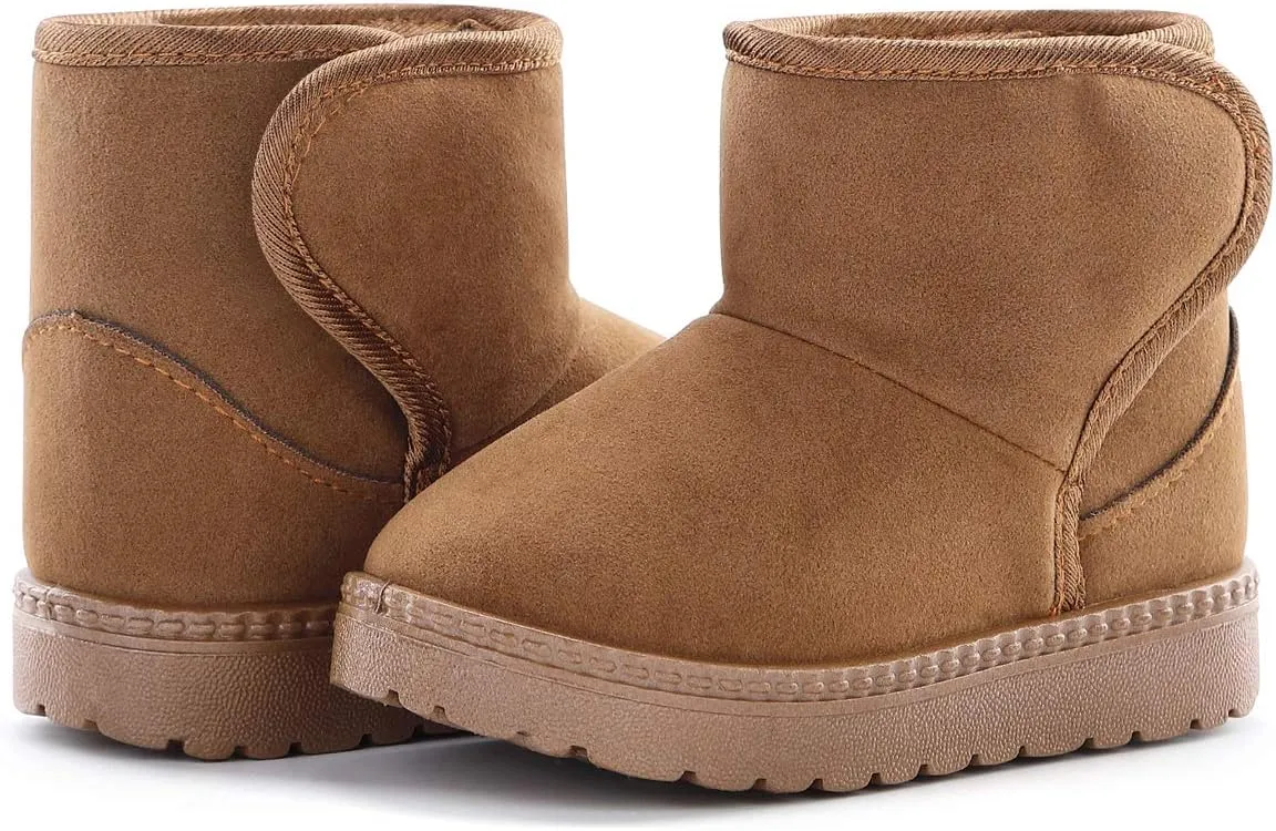 Girls Boys Warm Winter Boots Kids Outdoor Snow Boots(Toddler/Little Kid)