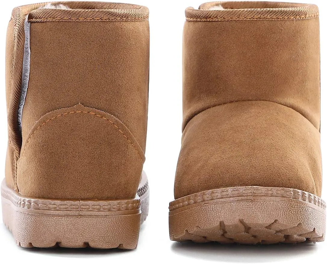 Girls Boys Warm Winter Boots Kids Outdoor Snow Boots(Toddler/Little Kid)