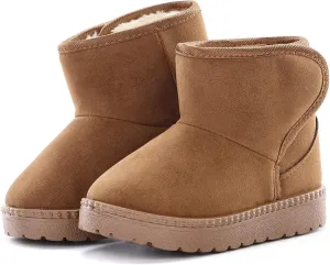 Girls Boys Warm Winter Boots Kids Outdoor Snow Boots(Toddler/Little Kid)