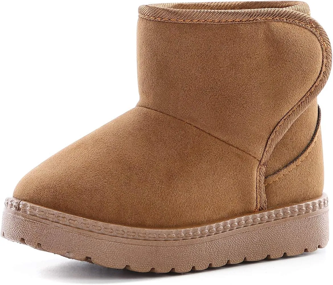 Girls Boys Warm Winter Boots Kids Outdoor Snow Boots(Toddler/Little Kid)