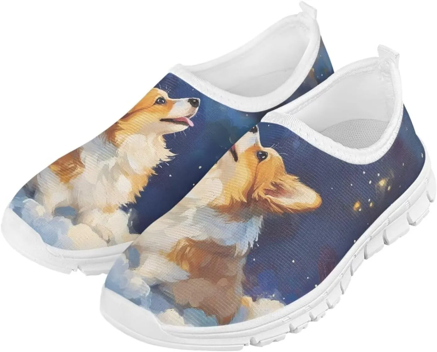 Girls Slip On Shoes Breathable Teen Girl Tennis Shoes for Outdoor Activities