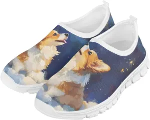 Girls Slip On Shoes Breathable Teen Girl Tennis Shoes for Outdoor Activities