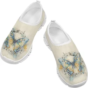 Girls Slip On Sneakers Little Girls Tennis Shoes for Outdoor Activities