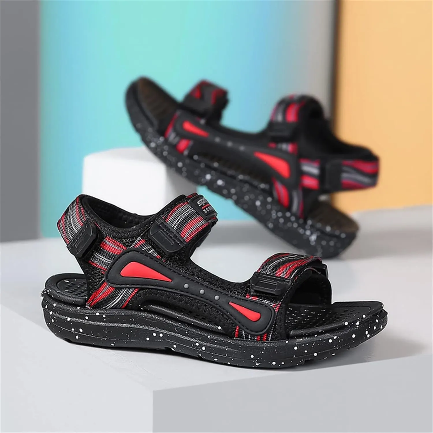 Girls Wedges Size 13 Children Sandals Fashion Breathable Thick Soled Summer Sandals Lightweight Soft Soled Kid Slider