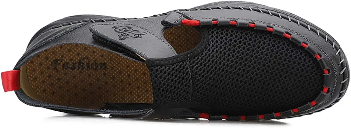 Gospt Mens Beach Loafers Outdoor Summer Closed Toe Fisherman Sandals Water Shoes