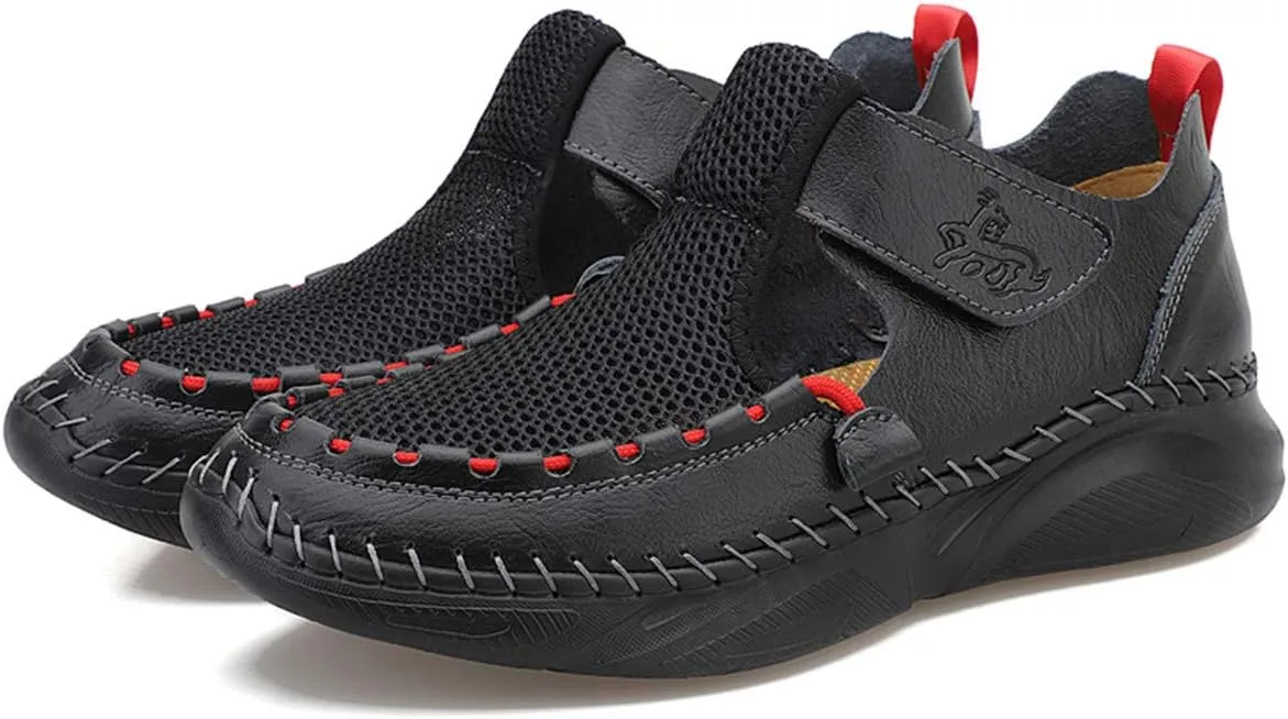 Gospt Mens Beach Loafers Outdoor Summer Closed Toe Fisherman Sandals Water Shoes