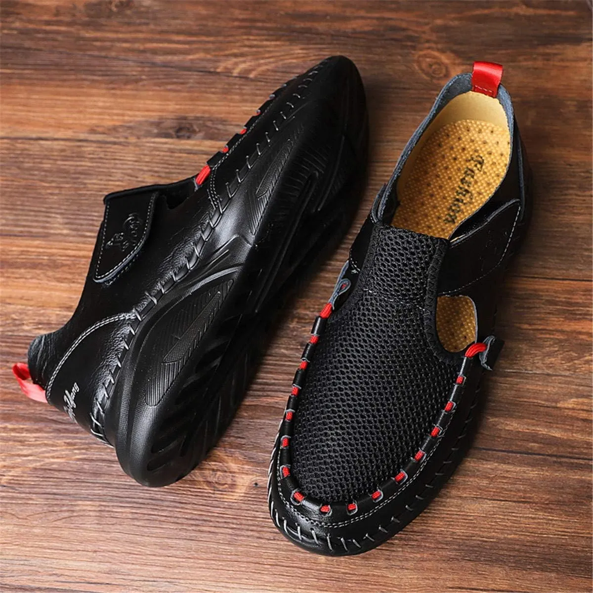 Gospt Mens Beach Loafers Outdoor Summer Closed Toe Fisherman Sandals Water Shoes