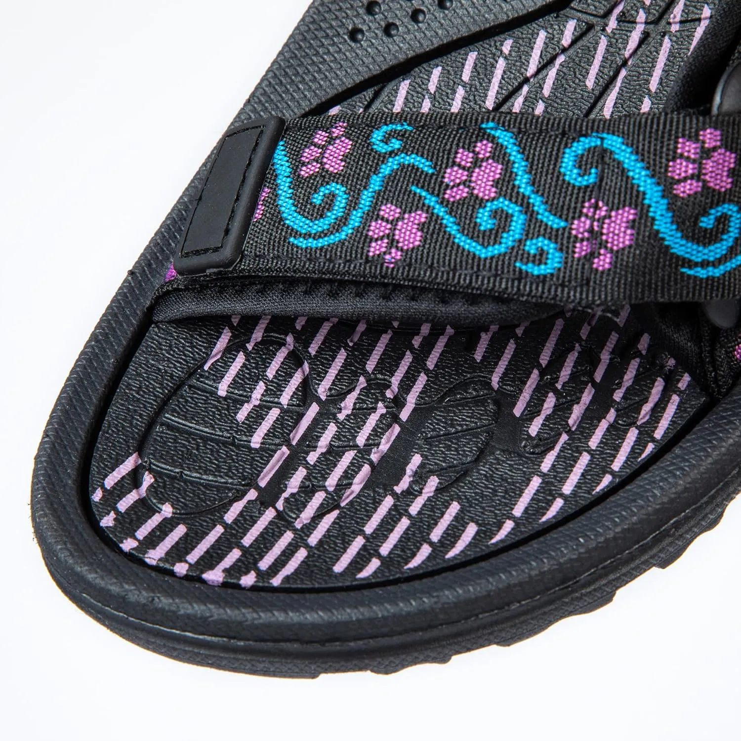 GreaterGood Walking Paws River Sandals Lightweight EVA Adjustable Water Shoes Textured Insole Animal Print Design for Women Ladies
