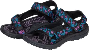 GreaterGood Walking Paws River Sandals Lightweight EVA Adjustable Water Shoes Textured Insole Animal Print Design for Women Ladies