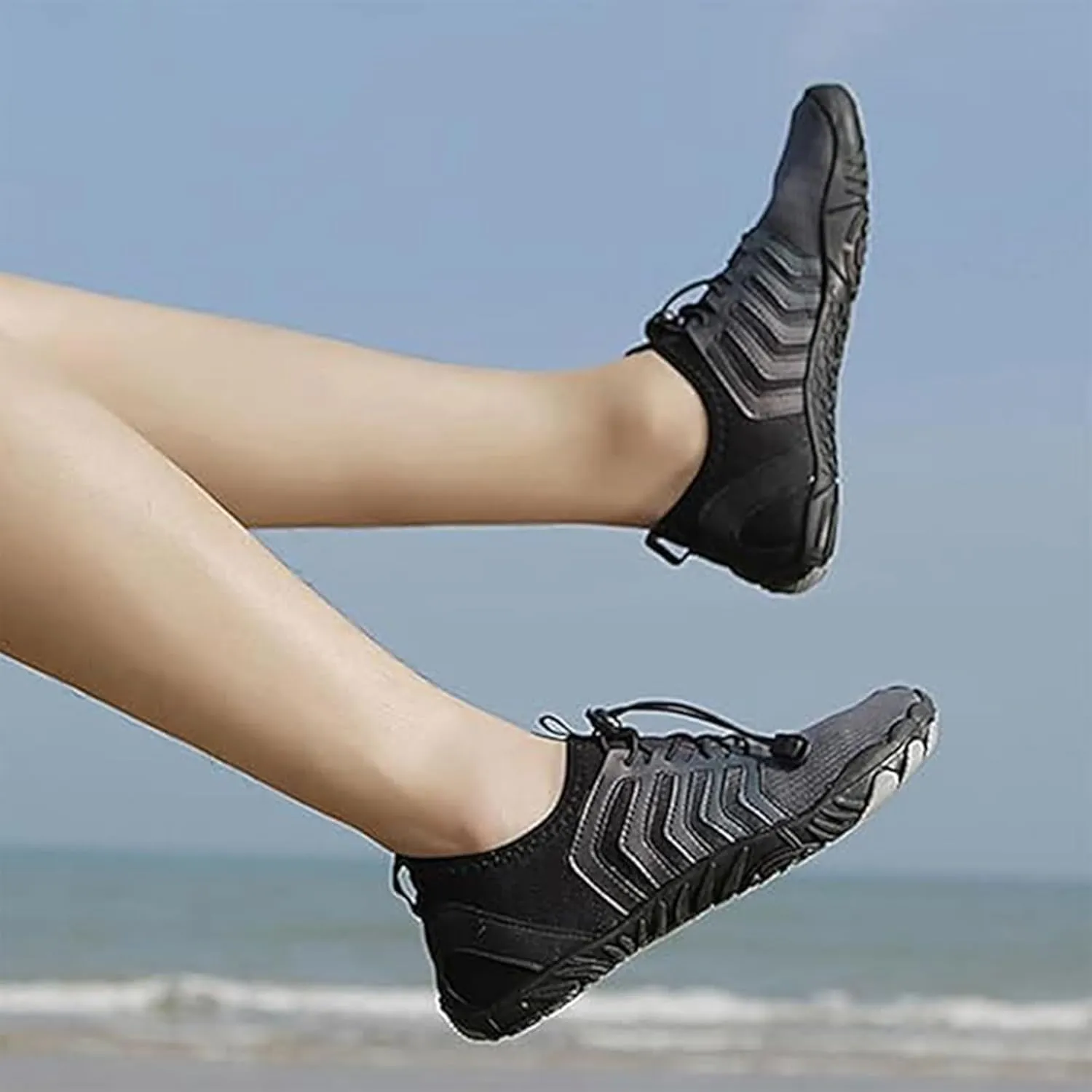 Grounded Footwear for Women Neuropathy Water Shoes Aqua Sports Shoe Women Barefoot Water Shoes Quick Drying Trail Running Shoe Comfortable Non-Slip Grounding Barefoot Walking Swim Trainers