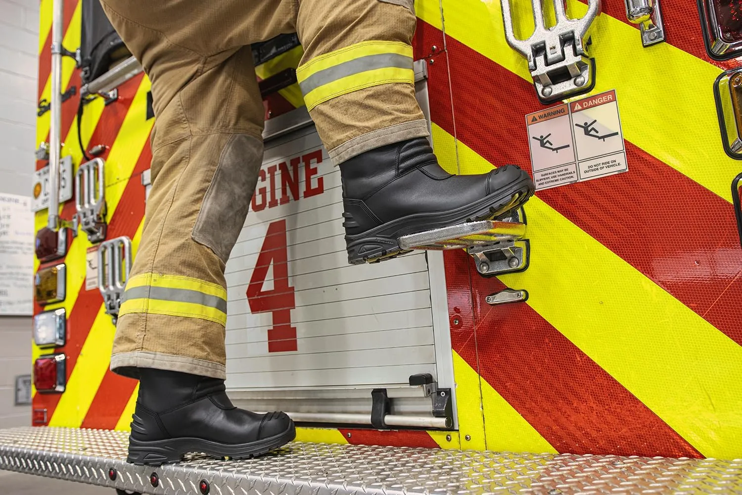 HAIX Fire Hunter Pro Composite-Toed Heat- and Slip-Resistant Firefighting Boots with Unique Ankle Flex System