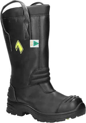 HAIX Fire Hunter Pro Composite-Toed Heat- and Slip-Resistant Firefighting Boots with Unique Ankle Flex System