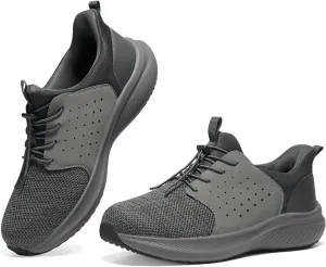 HEEZ Mens Slip On Fashion Sneakers Walking Shoes for Men Comfortable Breathable Casual Running Shoes