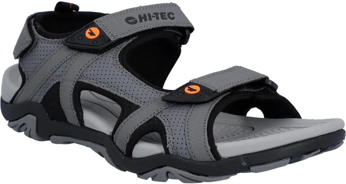 HI-TEC Crater Sandal Steel Grey/Black/Orange UK 13 Steel Grey/Black/Orange