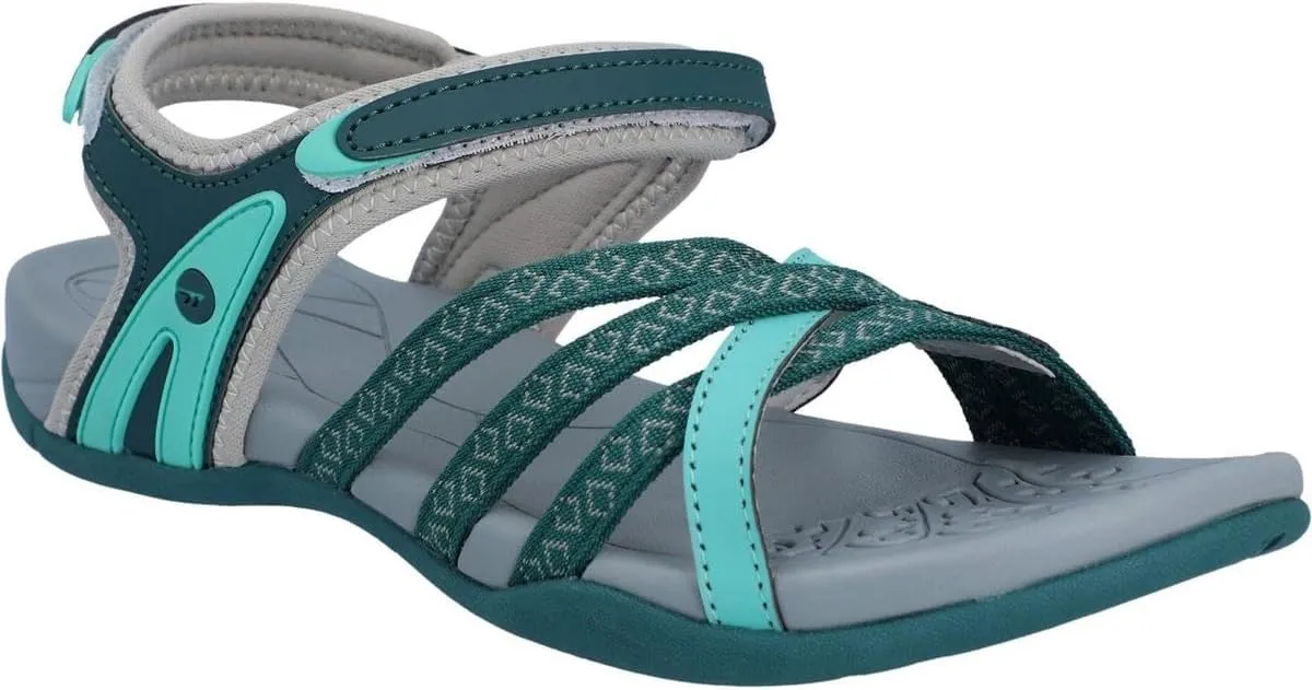 HI-TEC Savanna II Sandal Lt Taupe/Olive/Sunset Coral UK 5