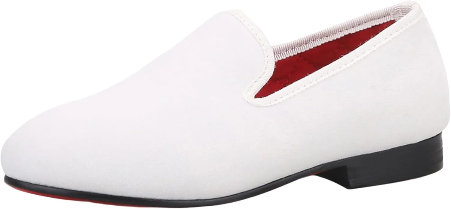 HI&HANN Toddler Boys Girls Dress Shoes Little Kid Shoes Wedding Parent-Child Shoes Slip On Loafer Flats Shoes Matching Outfits