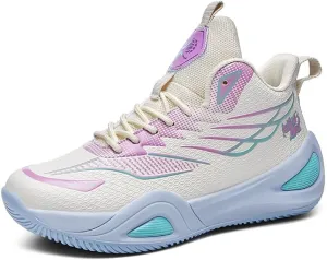 High Top Womens Mens Basketball Shoes Breathable Non Slip Unisex-Adult Outdoor Sneakers Cushioning Workout Shoes for Fitness