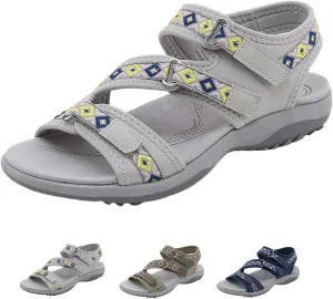 Hiking Sandals Women Comfort Summer Stylish Athletic Non-Slip Outdoor Walking Sandal for Outdoor Beach With Arch Support