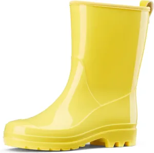 HISEA Women's Mid Calf Rain Boots Waterproof Garden Shoes Fashion Rubber Boots Anti-Slipping Rainboots for Ladies with Comfort Insole Lightweight Mid Height Outdoor Rain Shoes