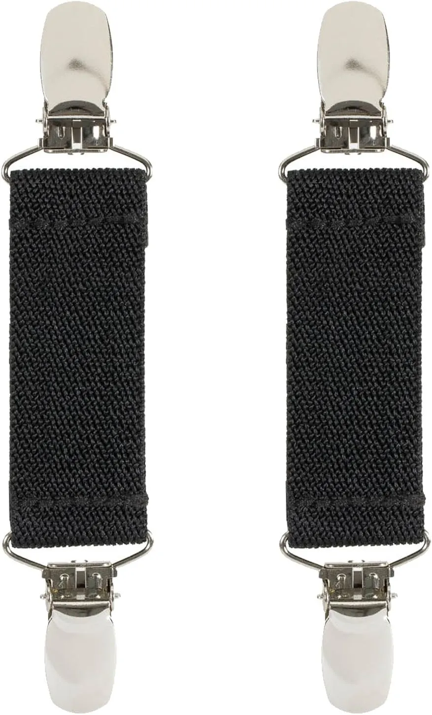 Hold’Em 1” Boot Straps Leg Pant Stirrup Elastic with Extra Heavy Clips USA Made