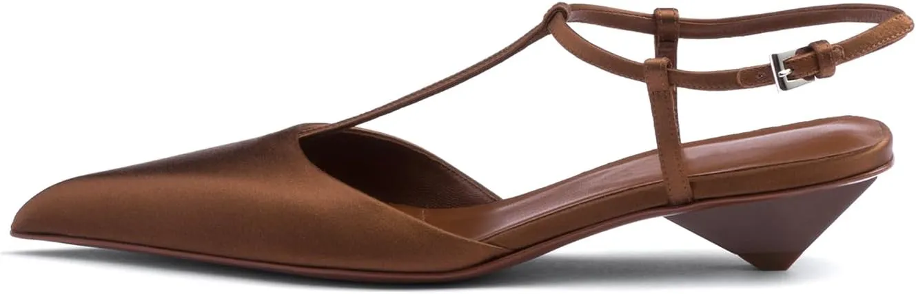 iadore Women Sexy Low Heel Sandals Ankle Straps Fashion Open Toe Satin Slip on Mules Summer Chic Strappy Dress Sandals Size 5-12 US