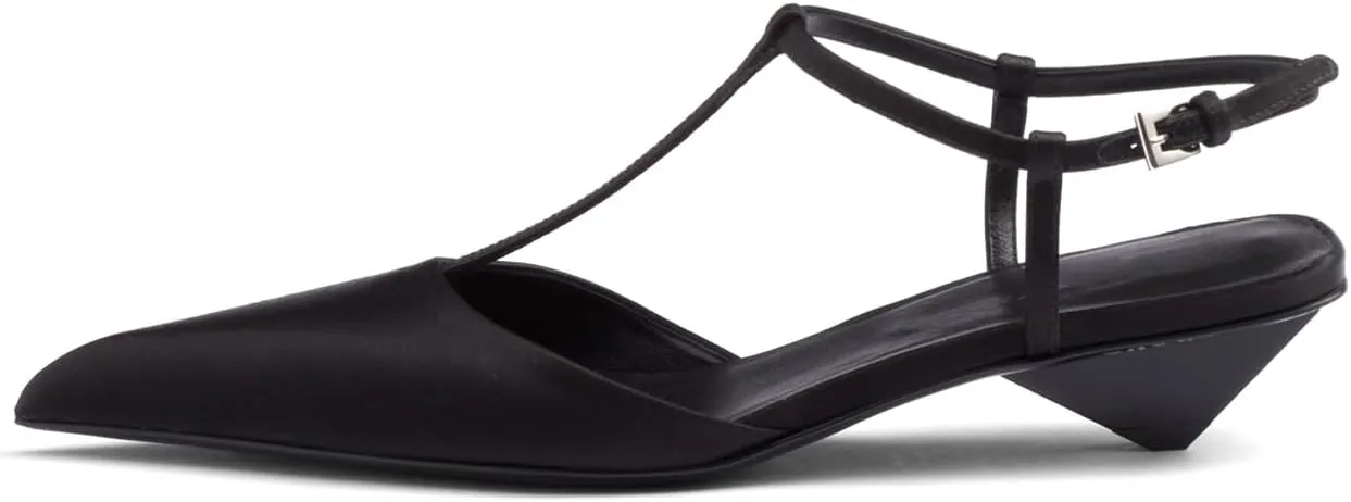 iadore Women Sexy Low Heel Sandals Ankle Straps Fashion Open Toe Satin Slip on Mules Summer Chic Strappy Dress Sandals Size 5-12 US