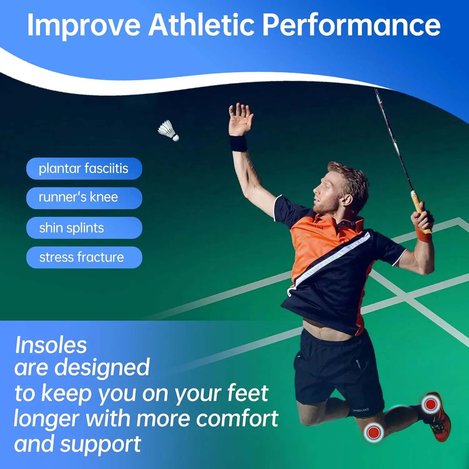 Insoles Men Work Boots for Standing All Day -Comfort Shoe Inserts Men Women -Low Arch Support -Gel Cushion Shock Absorption Shoe Inosles Relief Plantar Fasciitis M