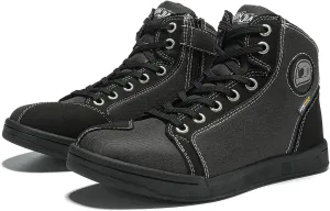 IRON JIA'S Motorcycle Shoes for Men, Breathable Anti-Slip Protective Gear, Powersport Casual Motorcycle Riding Boots (Black 12.5)