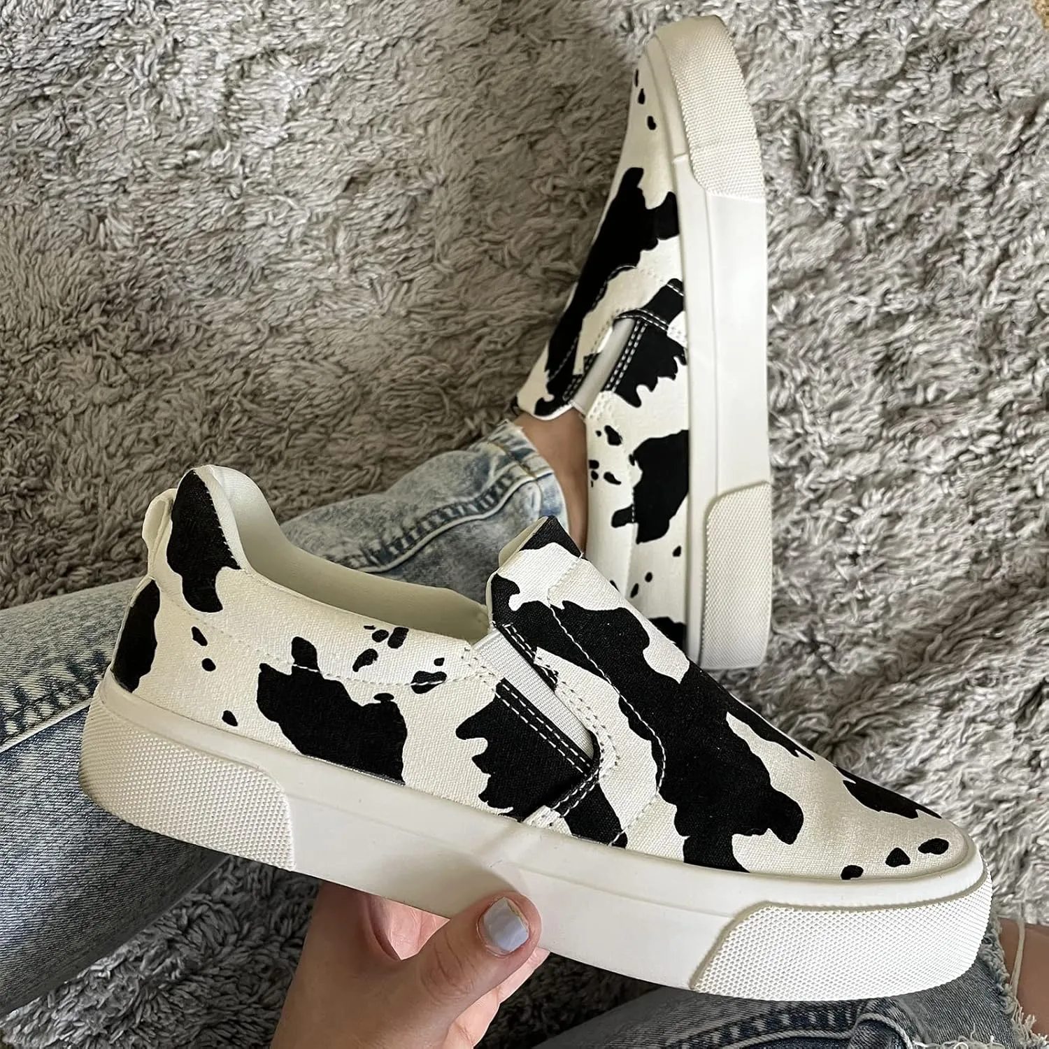 JENN ARDOR Slip On Sneakers Women Comfortable Walking Slip On Shoes Women Memory Foam Womens Fashion Loafers for Women Casual Shoes for Women Flats